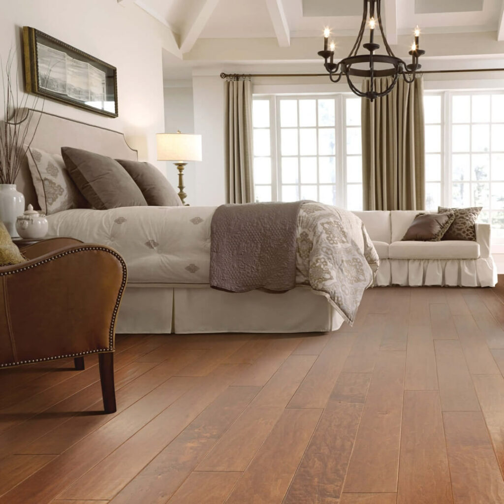 Bedroom hardwood | BMG Flooring & Tile Center